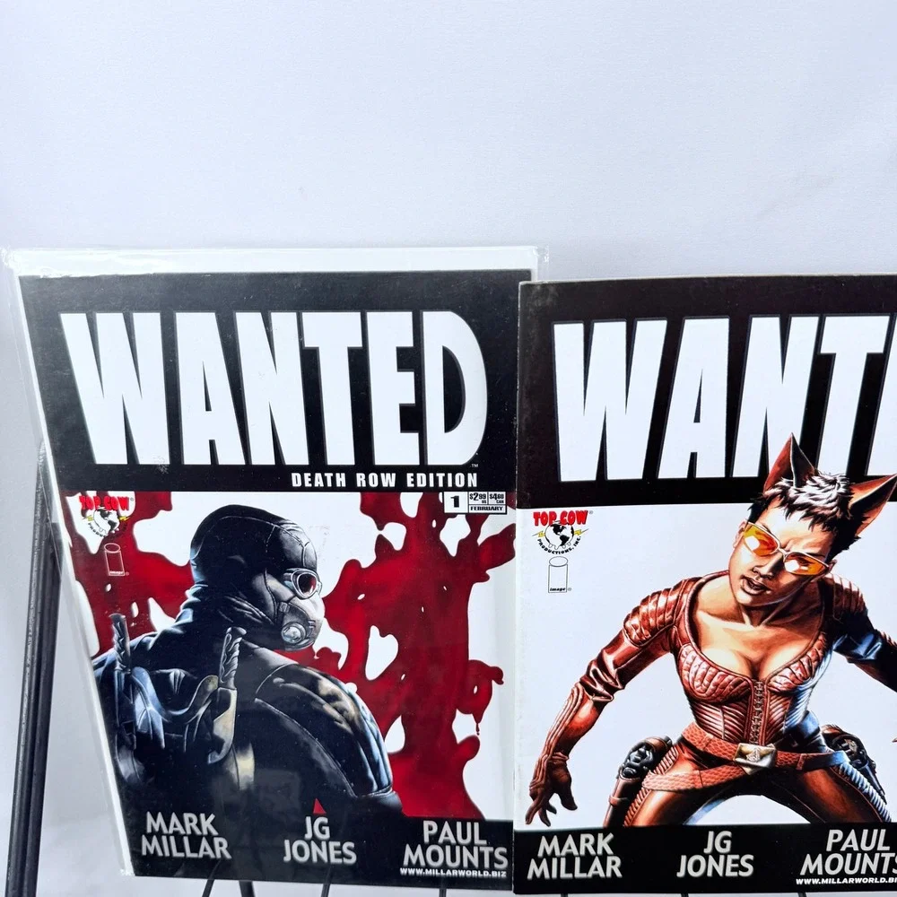 Wanted 1 Death Row Edition, 2-6 & Dossier lot Mark Millar JG Jones Top Cow